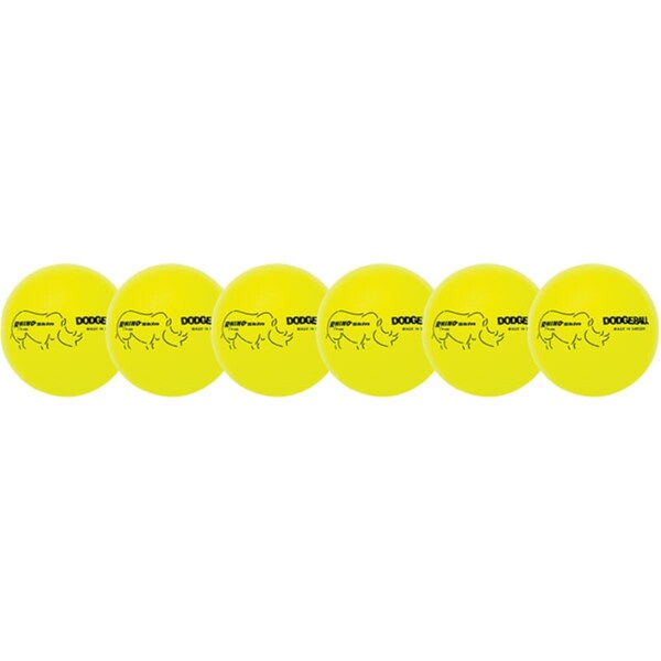 Champion Sports Rhino Skin Dodgeball Set, Neon Yellow - Set of 6 CH56045 - main
